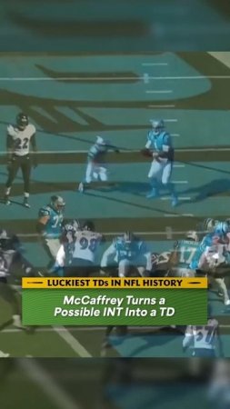 LUCKIEST TOUCHDOWNS in NFL History: McCaffrey Turns an almost INT into a TD