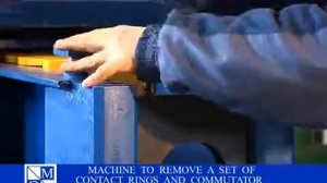 Станок для снятия блока контактных колец и коллектора