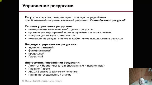 Тренинг: Мини МВА. Часть 108. (Мальцев Сергей Викторович)