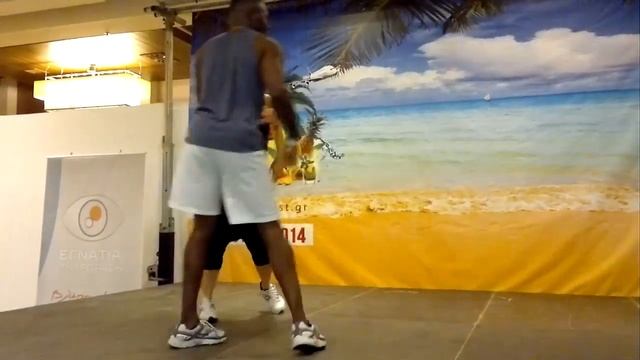 Salsa cubana footwork ( applied ) & partner work - Juan Jose Ortiz - Afrocuban salsa festival