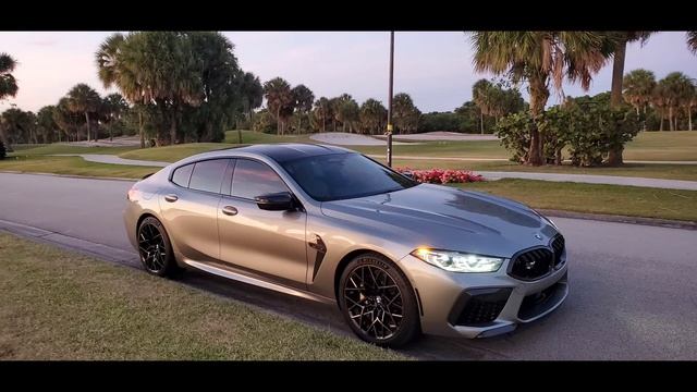 BMW M8 Competition Gran Coupe Donnington Grey смотреть онлайн