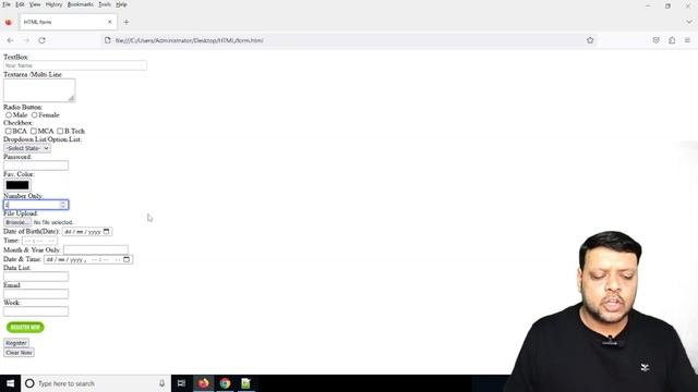 HTML Input Attributes | Form Attributes in HTML5 | Different types of input attributes in html