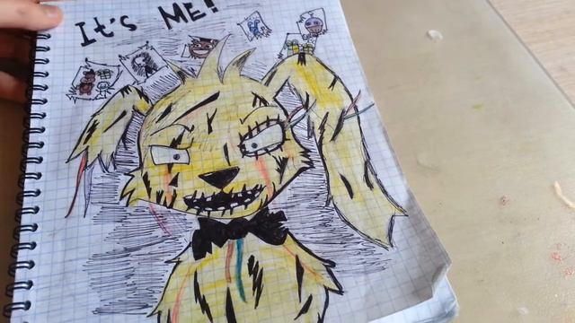 Обзор рисунка ФНАФ-Спрингтрап(Фан арт) смотреть онлайн