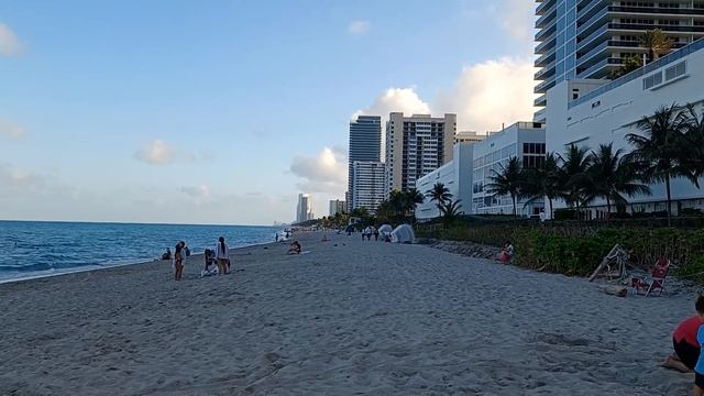 Пляж Hallandale Beach Халландейл бич город часть большого Майами Флорида смотреть онлайн