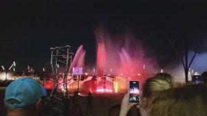 Магнитогорск, День металлурга,Шоу, открытие нового фонтана высотой 30 метров стальное сердце РОДИНЫ.