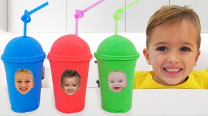 Влад и Ники создают игрушки из волшебного песка! Видео для детей.