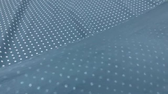 Муслин двухслойный с эф.жатости "Горох на морской волне", ш.1.39м, хл.-100%, 120гр/м.кв АРТ 18253 смотреть онлайн