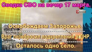 Сводка СВО на вечер 17 марта. Пополнение ВСУ разорвало ракетами в тылу
