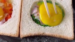 💯 Приготовьте яйца и хлеб？ Дешевый и вкусный завтрак за 5 минут❗️