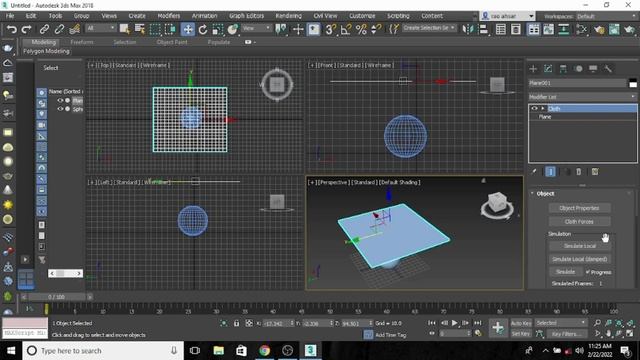 3D Max Cloth Modifier | How to Apply Cloth Simulation in 3D Max | Learn 3D Max | 3D Max Tutorials