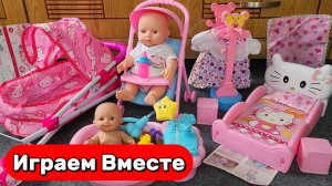 Играем в игрушки вместе ! Игрушки из мультиков ! Минни Маус! играем с детками! Развивашки для детей