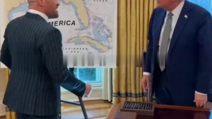 Макгрегор встретился с Трампом. Президент США похвастался ирландцу картой