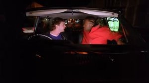 human traffic film 1999  koop flies into car