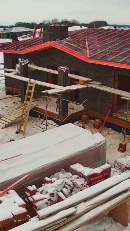 Таймлапс видео строительства дома #timelapse #строительство