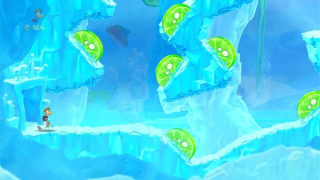 Rayman Origins. 16. Этап Polar pursuit