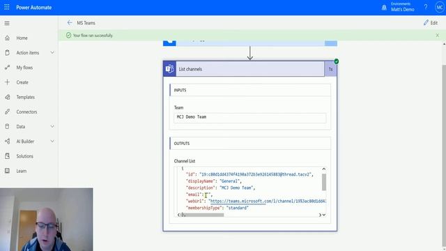 Microsoft Teams Flow Actions: List Channels смотреть онлайн