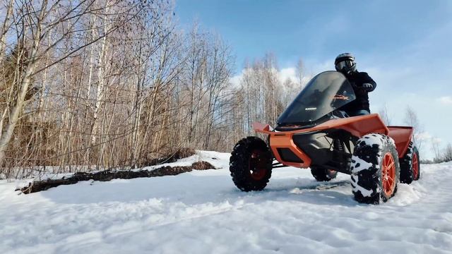 Квадроцикл!Снегоход!KvadrX Трансформер 2 в 1! Новинка 2025! #atv #квадроцикл #снегоход