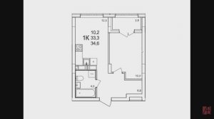 Разбор планировки однокомнатной квартиры 34,6.