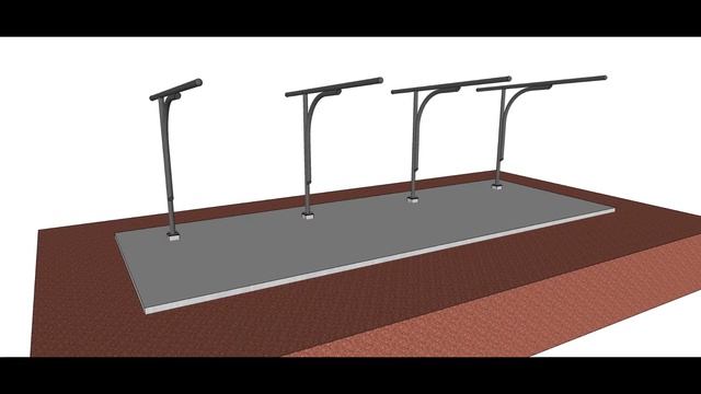 จำลองสถานการณ์การสร้างที่จอดรถจักรยานยนต์ Sketchup + fredo6 animator смотреть онлайн