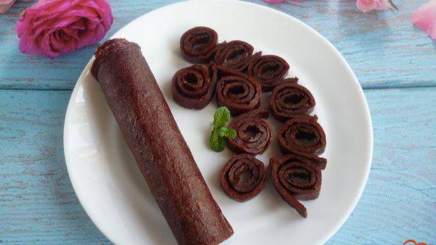 Пастила яблочная с вишней и бананом