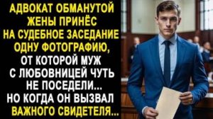 Адвокат обманутой жены принес на судебное заседание одну фотографию, от которой муж с любовницей...