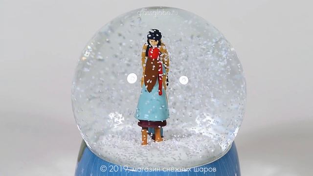 Стеклянный шар со снегом Ты и Я. Музыкальный с вращением. смотреть онлайн