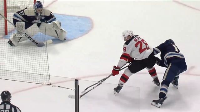 Devils' Timo Meier Muscles His Way To A Five-Hole Goal vs. Blue Jackets