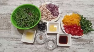 ПОСТНЫЙ САЛАТ С КАЛЬМАРАМИ!!!