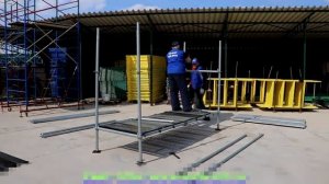 Сборка клиновых лесов