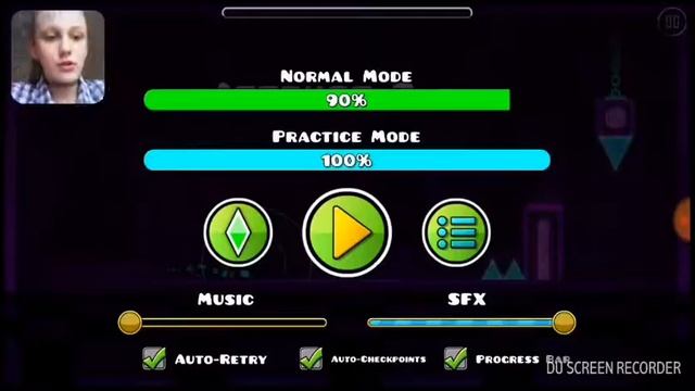 Первое . Играю в Geometry Dash World)) смотреть онлайн