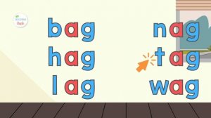 PRACTICE READING CVC WORDS FOR KINDERGARTEN | -AG Word Family | Learn To Read 3-Letter Words