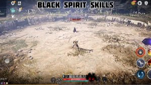 Askeia Black Spirit Skills and Evasion Animation - Black Desert Mobile Kr