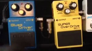 Boss BD2 Blues Driver vs Boss SD1 Super OD Analog Man Mod comparison
