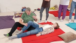 Работа с пациентом Коррекция бедра колена и стопы 2