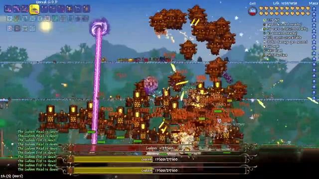 Terraria - What it feels like to fight golem смотреть онлайн