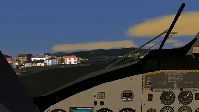 FlightGear - DHC-6 Flight TNCS - TNCM смотреть онлайн