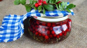 Брусника в сахарном сиропе на зиму