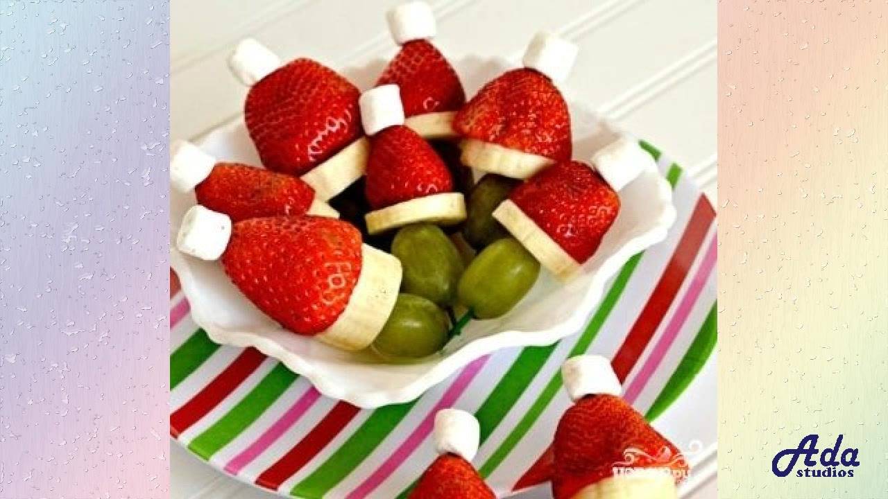 Фруктовые канапе новогодние Рецепт, пошаговый,