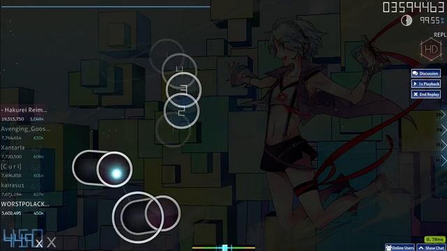 WORSTPOLACKEU - Osu! DJ'TEKINA//SOMETHING - Internet bitch P*Light Remix | HD FC 98.39 % смотреть онлайн