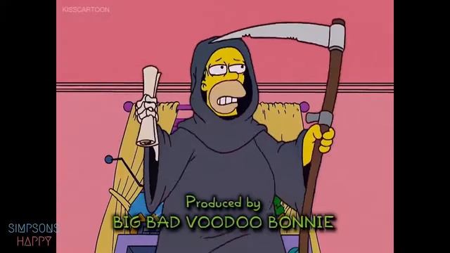 Homer Becomes Grim Reaper