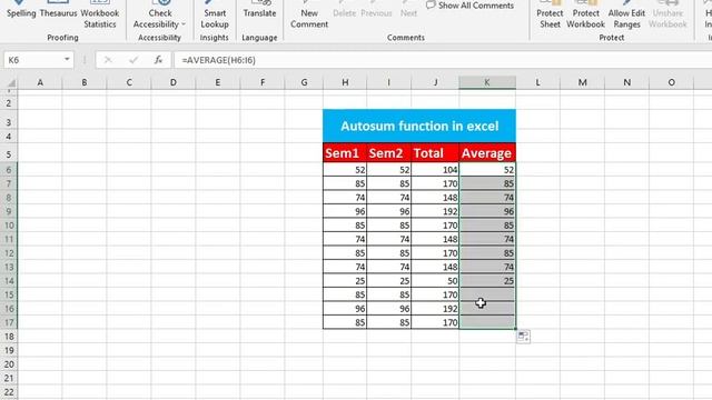 auto sum function in excel #sum #average #count #max #min#calculatelargestvalue #highestmarksinexce