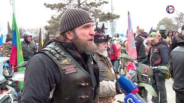 Мотоклуб Ночные волки провёл праздничный мотопробег