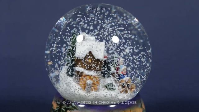 Стеклянный шар со снегом "Водяная мельница" смотреть онлайн