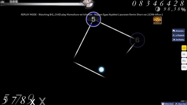 osu! MomoKuro-tei Ichimon - Nippon Egao Hyakkei ( pocotan Remix Short ver.) (Hidden - Full Combo) смотреть онлайн