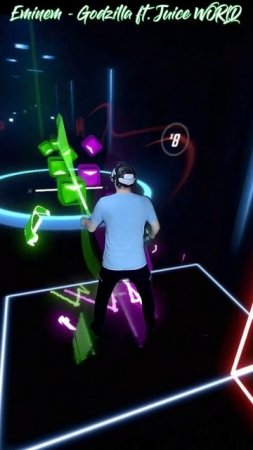 first attempt eminem #eminem #beatsaber #vrgames #vrgaming #godzilla