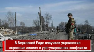 В Верховной Раде озвучили украинские «красные линии» в урегулировании конфликта