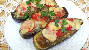Баклажаны фаршированные фаршем