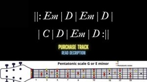 Rock Pop Backing Track in Em