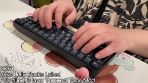 Akko Jelly Black lubed sound test