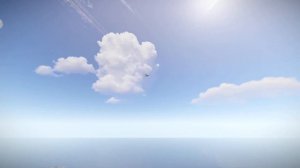 Самолет в Rust, парящий в небе